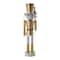 58" Gold & Silver Standing Nutcracker Sculpture